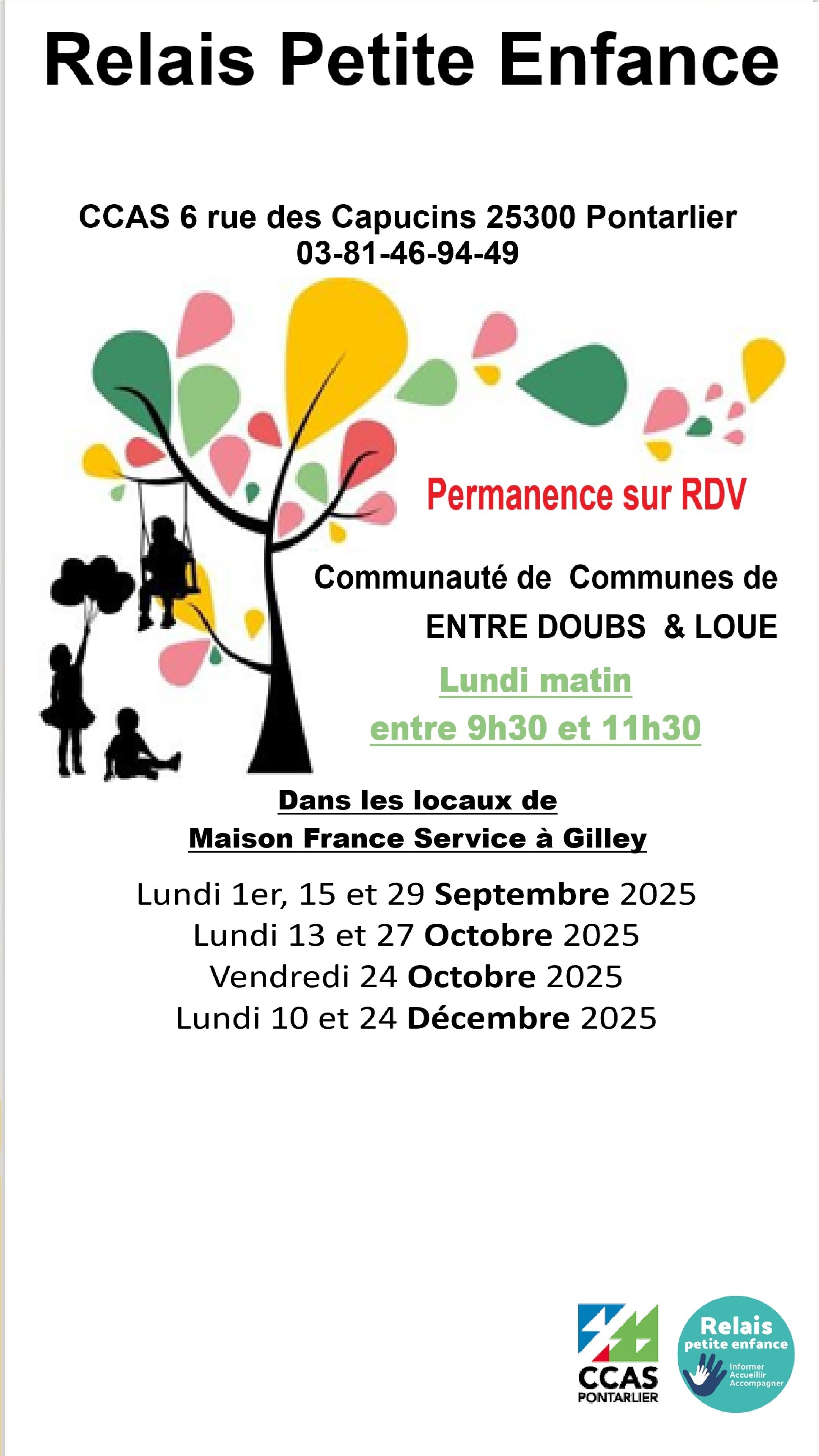 Retrouvez les permanences du Relais Petite enfance