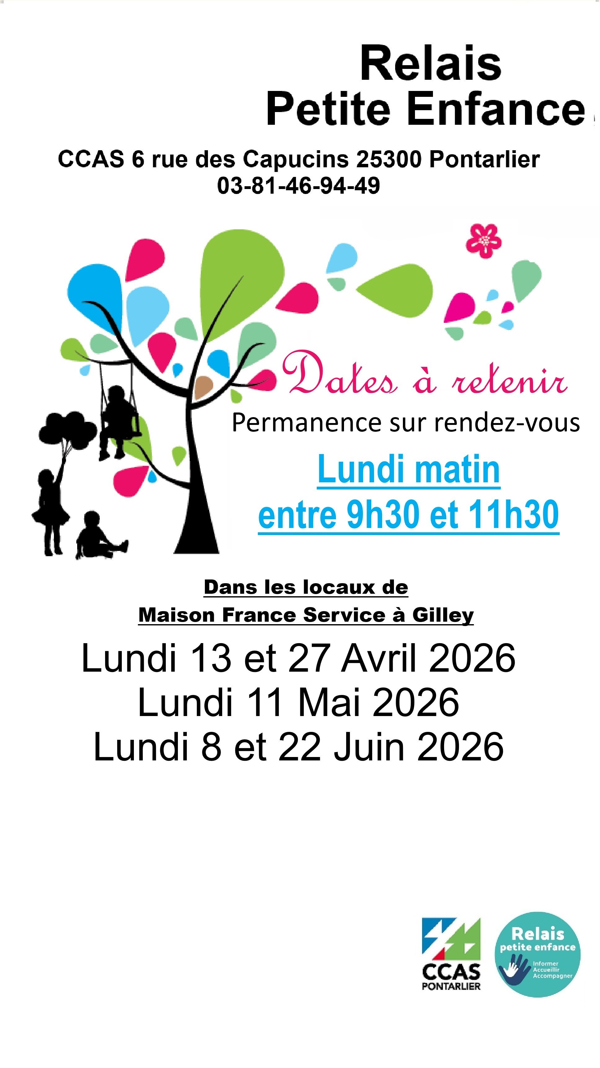 Retrouvez les permanences du Relais Petite enfance